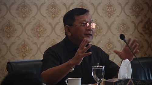 Rapat persiapan Bulfest 2025 di Ruang Rapat Lobby Kantor Bupati Buleleng, Senin (7/7/2025). (Dok. Pemkab Buleleng)