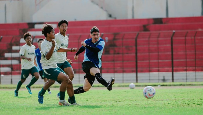 Striker PSIM Jogja, Rafinha di Stadion Sultan Agung, Bantul, Sabtu (5/7/2025).