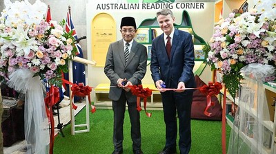 Potret Pojok Baca Baru di Istiqlal, Diresmikan Menag dan Dubes Australia
