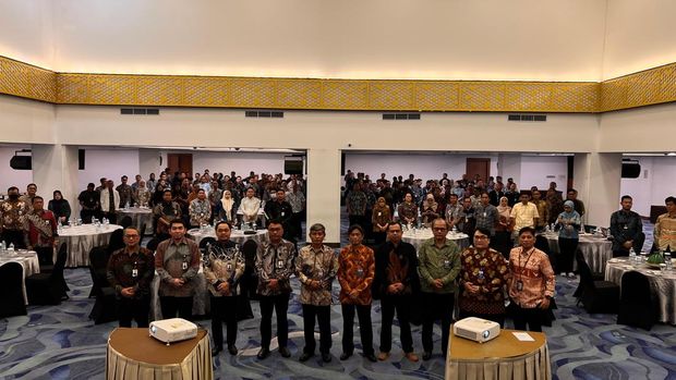 Inhouse training Bank Sulselbar dan BPKP Sulsel yang dilaksanakan di Claro Hotel Makassar, pada Selasa (8/7/2025).