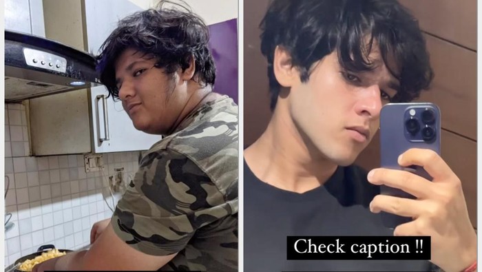 Naman Chaudhary, pemuda di India yang berhasil memangkas berat badan 75 kg.