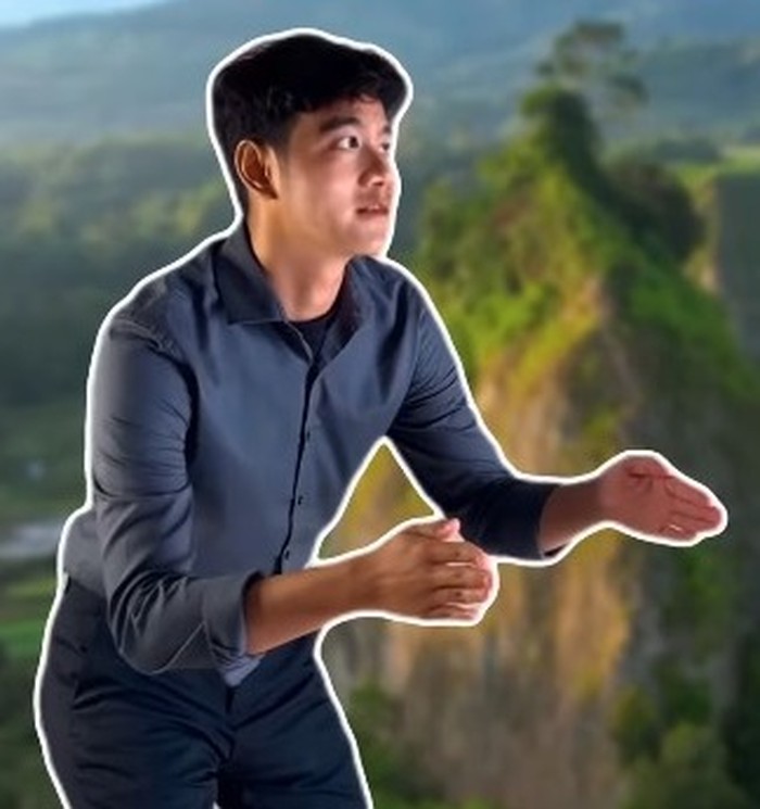 Unggahan AI Wapres Gibran Rakabuming Raka terkait tren aura farming ala penari Pacu Jalur
