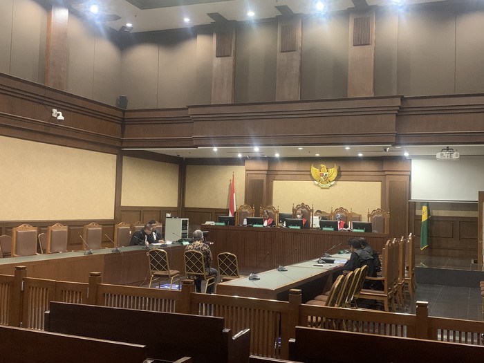 Sidang terdakwa kasus dugaan korupsi SPJ fiktif di Disbud DKI (Mulia/detikcom)
