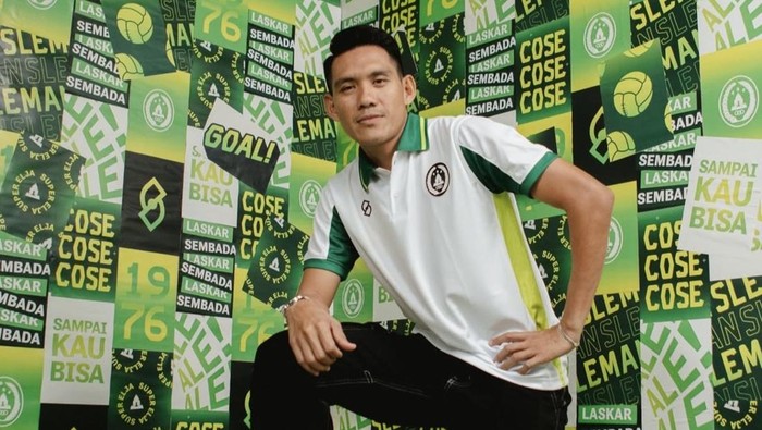 Striker PSS Sleman, Irvan Mofu. Foto diunggah Selasa (8/7/2025).