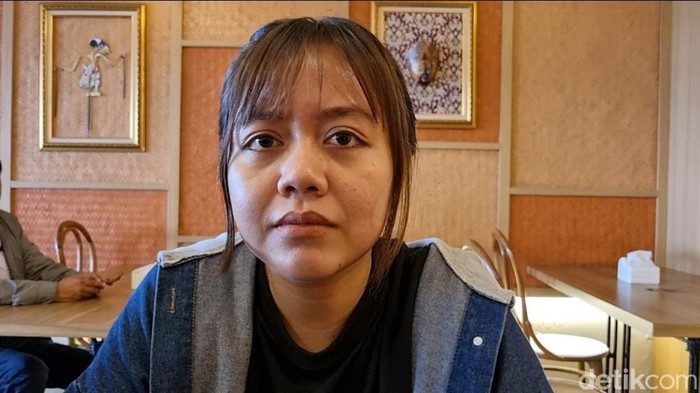 Widya Anggraini (30) korban pelemparan batu KA Sancaka jurusan Jogja-Surabaya di kawasan Klaten, Jateng