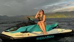 Foto: Aksi Wulan Guritno Main Jetski di Danau Toba