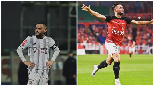 Gelandang serang FK Sarajevo, Mirza Mustafic (kiri) dan : Striker asal Belanda, Alex Schalk dirumorkan bergabung dengan Bali United.