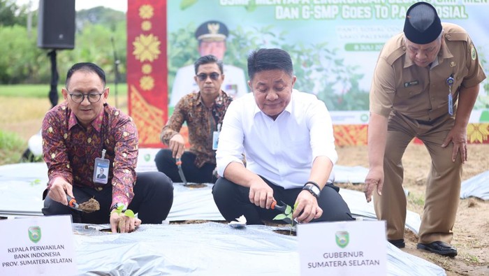 Gubernur Sumsel Herman Deru meluncurkan GSMP Menyala dan Pansos