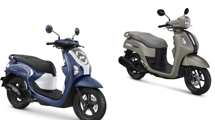 Honda Scoopy dan Yamaha Fazzio
