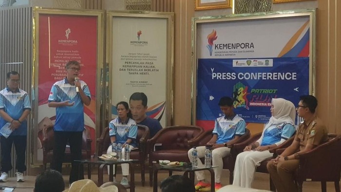 Kemenpora gelar jumpa pers Patriot Run Indonesia Emas 2025