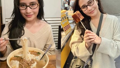 Liburan ke Korea, Prilly Latuconsina Makan Ramyeon dan Bibimbap