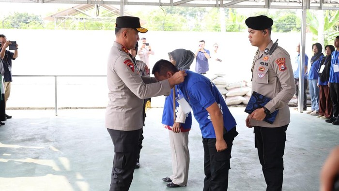 Pelatihan Tailor Made Training (TMT) Gelombang III Tahun 2025 di Balai Latihan Poliran Polda Banten, Rabu (2/7/2025).