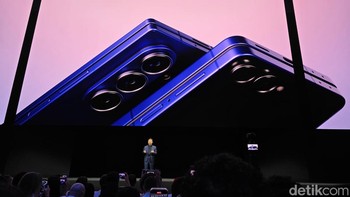 Galaxy Z Fold7 menggabungkan Galaxy AI dengan hardware canggih untuk menghadirkan pengalaman penggunaan smartphone terbaik kami sejauh ini, ujar TM Roh. Foto: detikINET/Adi Fida Rachman