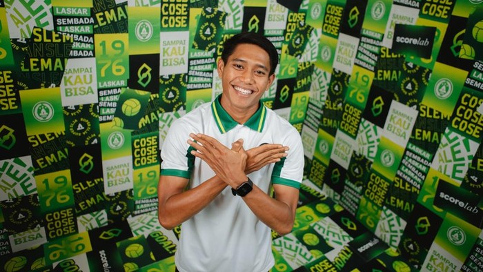 Penyerang baru PSS Sleman, Muhammad Junior Haqi.