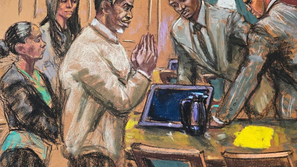 Video: Cerita di Balik Sketsa P Diddy Berlutut saat Putusan Sidang