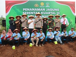 Dukung Astacita Ketahanan Pangan, Polda Metro Tanam Jagung di Tangsel