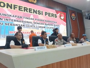 Kado Hari Bhayangkara, Polda Riau Bongkar 14,87 Kg Sabu di Kampar