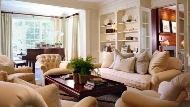 Contoh ruangan dengan cat berwarna ivory