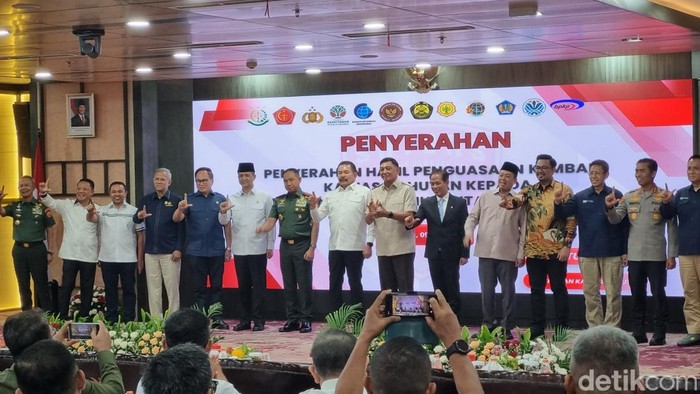 Satgas Penertiban Kawasan Hutan (PKH) menguasai kembali lahan seluas 2,09 juta hektare pada periode Februari hingga Juni 2025 (Taufiq Syarifudin/detikcom)