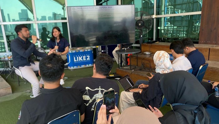 Sosialisasi BP Tapera soal rumah subsidi untuk pekerja media di Gedung Trans TV, Jakarta Selatan, Selasa (8/7/2025).