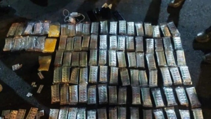 Barang bukti pil tramadol berhasil disita petugas (dok.istimewa)