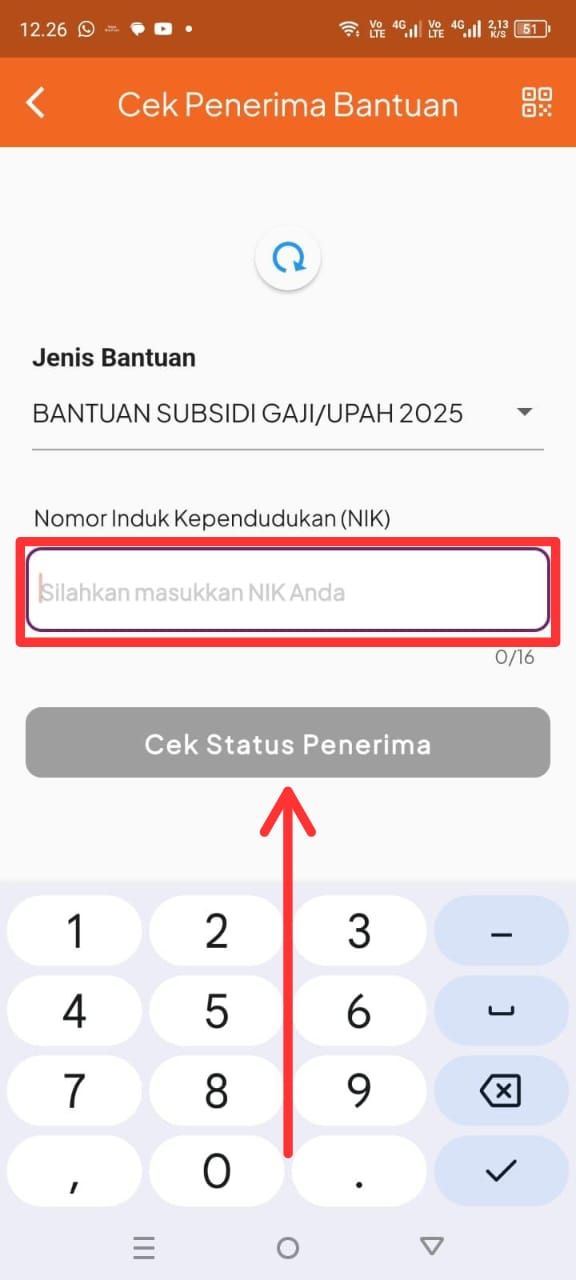 Cara cek status penerima di Pospay.
