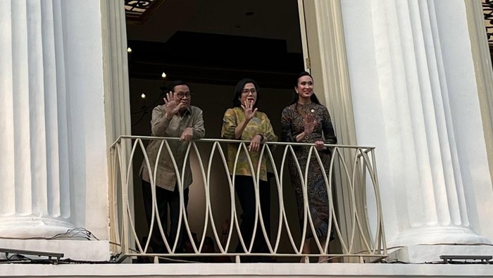 Gubernur DKI Jakarta Pramono Anung dan Menteri Keuangan Sri Mulyani Indrawati.
