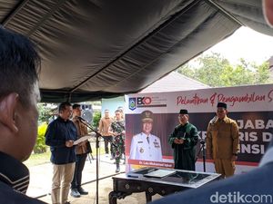 Gubernur NTB Lantik Pj Sekda NTB di Panti Jompo Terdampak Banjir
