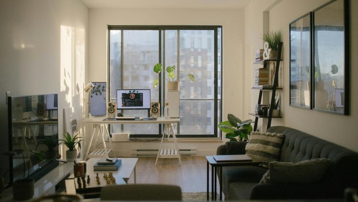 Ilustrasi apartemen minimalis.