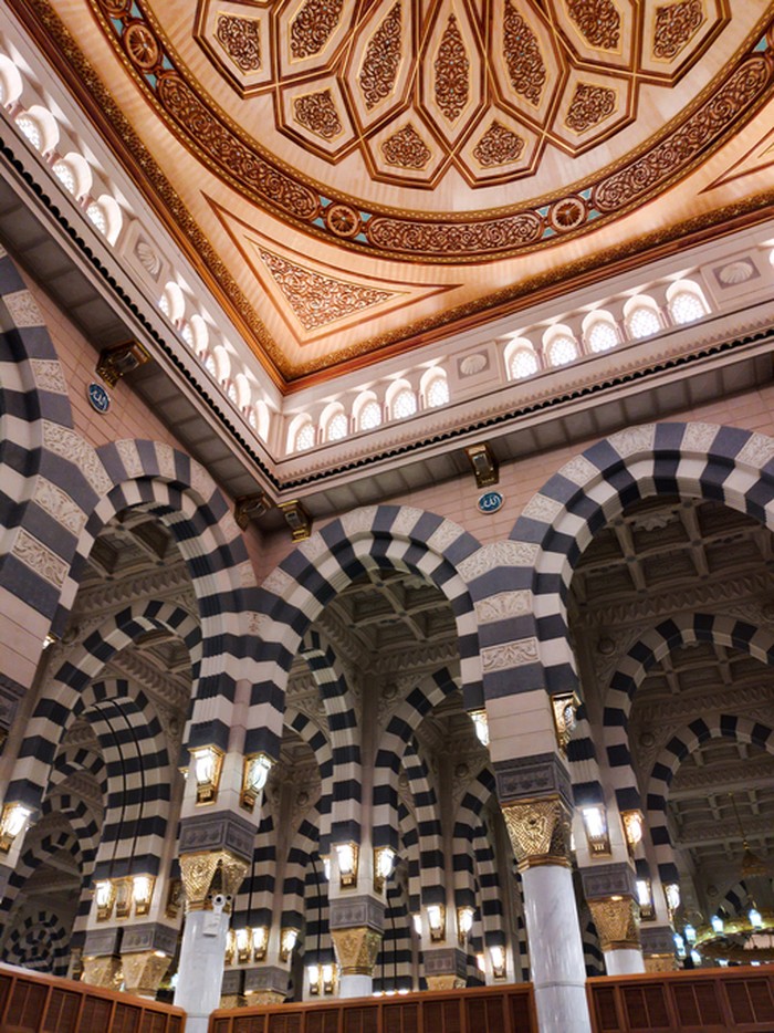 A dome in the Masjid Al Nabawi