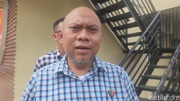 Kasubdit Jatanras Polda Sumsel AKBP Tri Wahyudi saat memberikan keterangan.