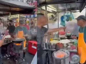 Kesal Makanannya Lama Disajikan, Pria Ini Ngamuk Banting Wajan Penjual
