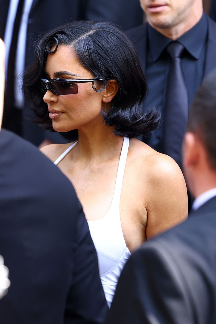 PARIS, FRANCE - JULY 09: Kim Kardashian attends the Balenciaga Haute Couture Fall/Winter 2025/2026 show as part of Paris Fashion Week on July 09, 2025 in Paris, France. (Photo by Jacopo Raule/Getty Images)