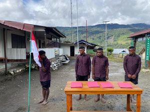 4 Anggota KKB di Puncak Papua Tengah Kembali ke Pangkuan NKRI