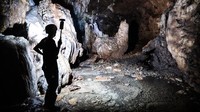 Gua yang merupakan bagian dari Geopark Kebumen itu resmi diakui sebagai UNESCO Global Geopark pada 2025. Foto: ANTARA FOTO/Aprillio Akbar