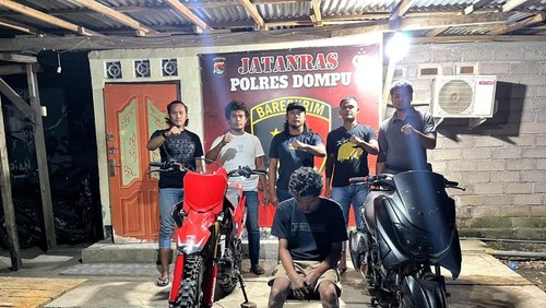 Pelaku curanmor IML (20) ditembak polisi karena berusaha kabur.