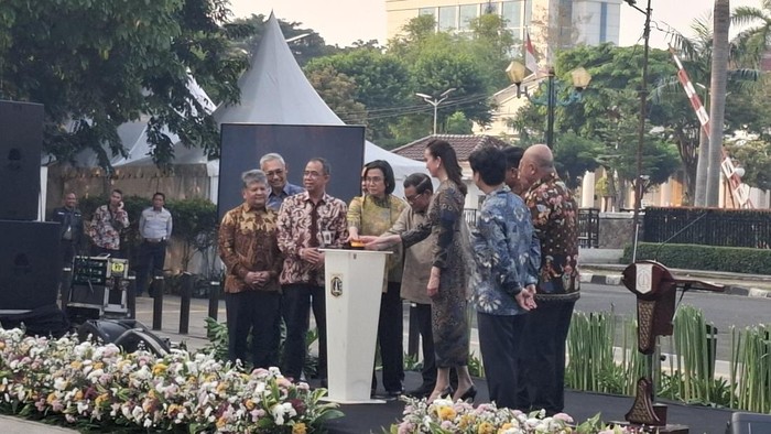 Pemerintah Provinsi Jakarta resmi mencanangkan penataan dan integrasi Lapangan Banteng dengan Gedung A.A. Maramis. (Brigitta Belia/detikcom)