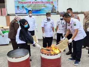 Pemkab Takalar Musnahkan 5.660 Berkas Arsip Sudah Lewati Masa Retensi