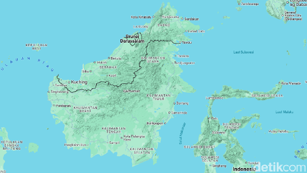 Peta Pulau Kalimantan