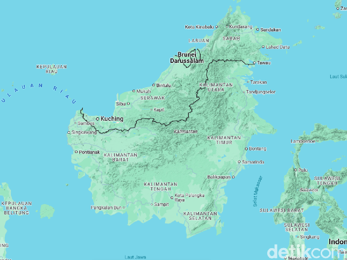 Peta Pulau Kalimantan