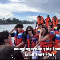 Wulan dan Baim juga mengajak serta anak-anak mereka. Wulan mengajak 2 anaknya, Jeremiah Alric Dimitri dan London Abigail. Foto: Instagram
