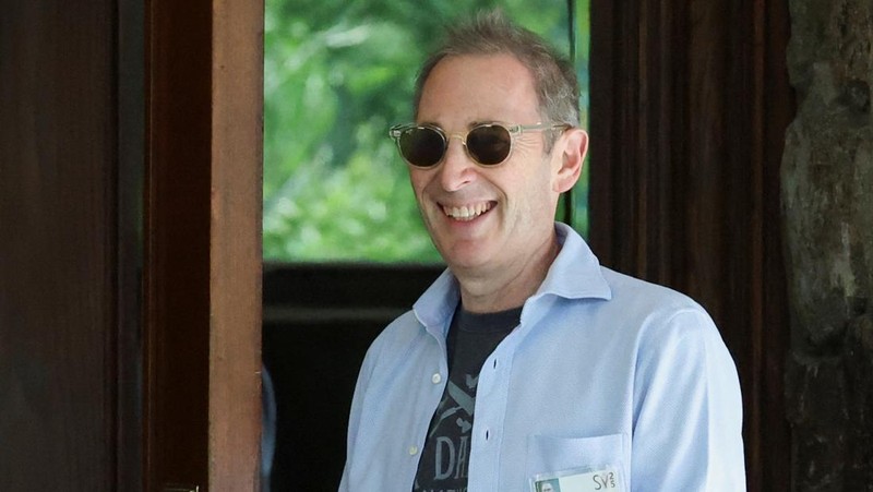 Andy Jassy, CEO of Amazon, arrives at The Sun Valley Resort for the Allen and Company Sun Valley Media and Technology Conference in Sun Valley, Idaho, U.S., July 8, 2025.  REUTERS/Brendan McDermid