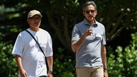 Hiroki Totoki, CEO of Sony and Ravi Ahuja, President and CEO of Sony Pictures Entertainment, attend the Allen and Company Sun Valley Media and Technology Conference at The Sun Valley Resort in Sun Valley, Idaho, U.S., July 9, 2025. REUTERS/Brendan McDermid