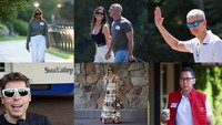 Tokoh-tokoh seperti Jeff Bezos, Tim Cook, Bob Iger, hingga Sam Altman tampak hadir. Pertemuan eksklusif ini biasanya membahas inovasi, investasi, dan tren ekonomi global mendatang. (REUTERS/Brendan McDermid)