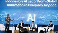 Komdigi resmi meluncurkan pusat kecerdasan buatan di Jakarta, Jumat (11/7/2025). Perusahaan teknologi raksasa digaet pemerintah untuk memperkuat daya saing AI nasional.