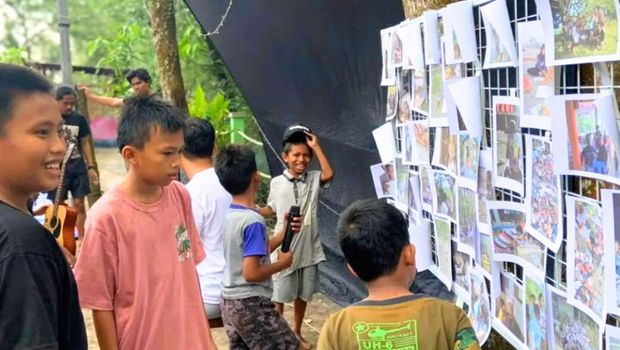 Kegiatan Literasi Jalanan Tarakan. Foto: Oktavian Balang/detikKalimantan