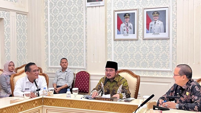 Kepala Lapas Kelas I Palembang, M Pithra Jaya Saragih audensi ke Wawako Palembang
