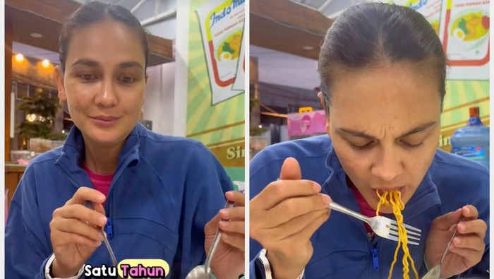 Luna Maya cicip Mie Bangladesh