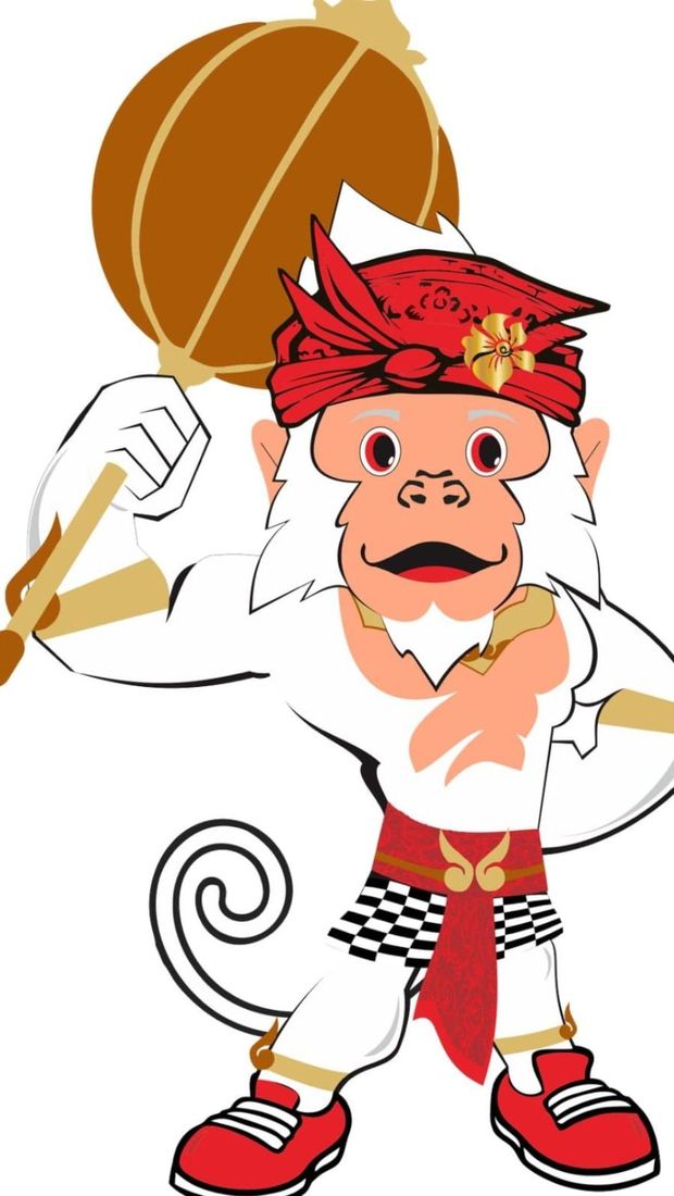 Hanoman menjadi maskot Porprov Bali 2025.