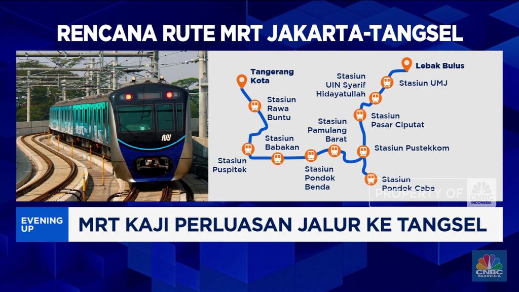 MRT Jakarta Kaji Perluasan Jalur Menuju Tangsel